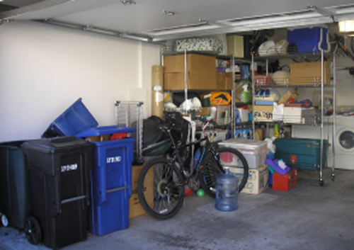 Garage before professional organizing